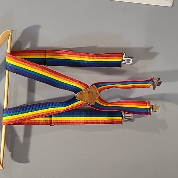 Rainbow Suspenders by Custom Leathercraft - Picture 1 of 8
